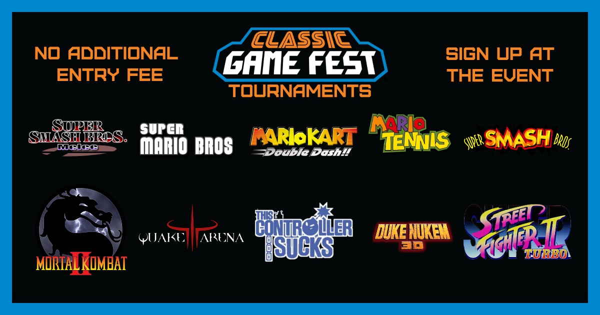 Tournaments at CGF - Classic Game Fest