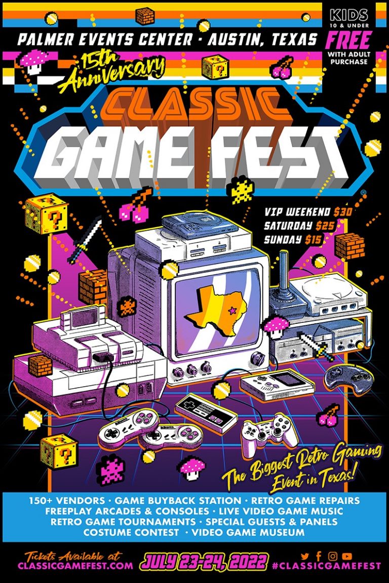 Official Classic Game Fest 2022 Poster Classic Game Fest