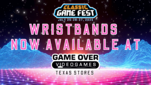 CGF 2025 Wristbands At Game Over Videogames